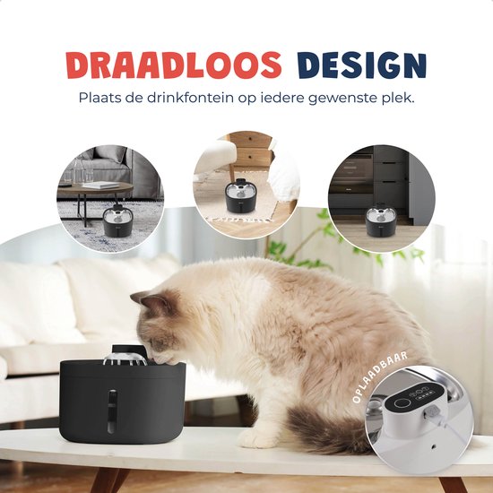 HydroBuddy™ | Vers & Vrij – Draadloze Drinkfontein Voor Altijd Fris Water