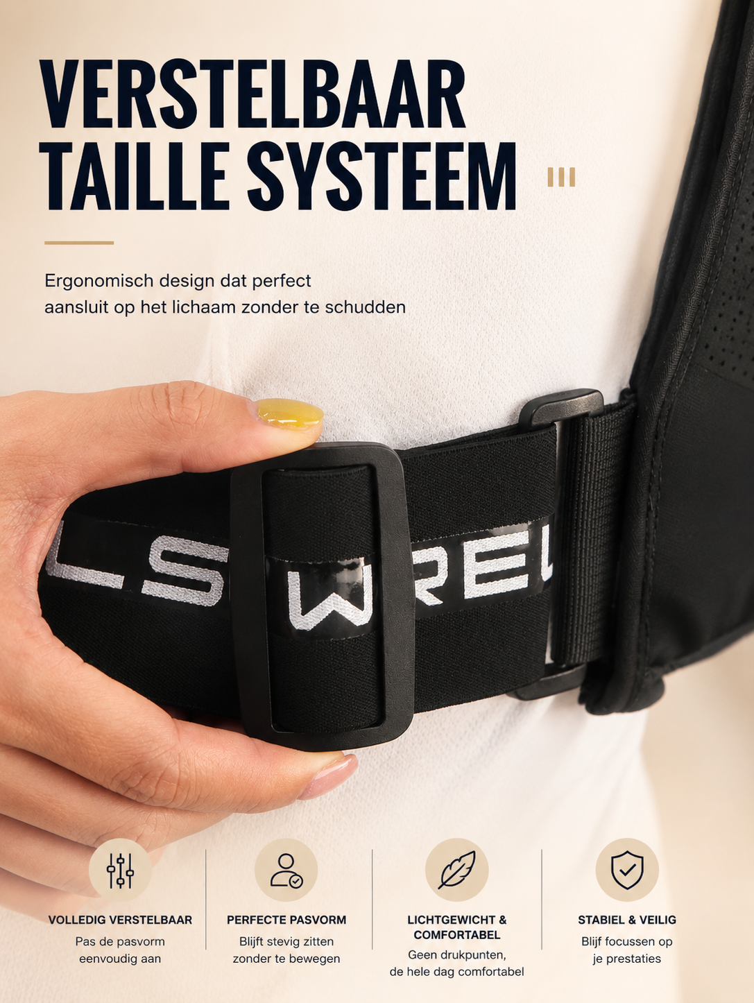 WRELS Running Hydratation Vest Lichtgewicht ademend Marathon Trail Race Pack voor heren Dames