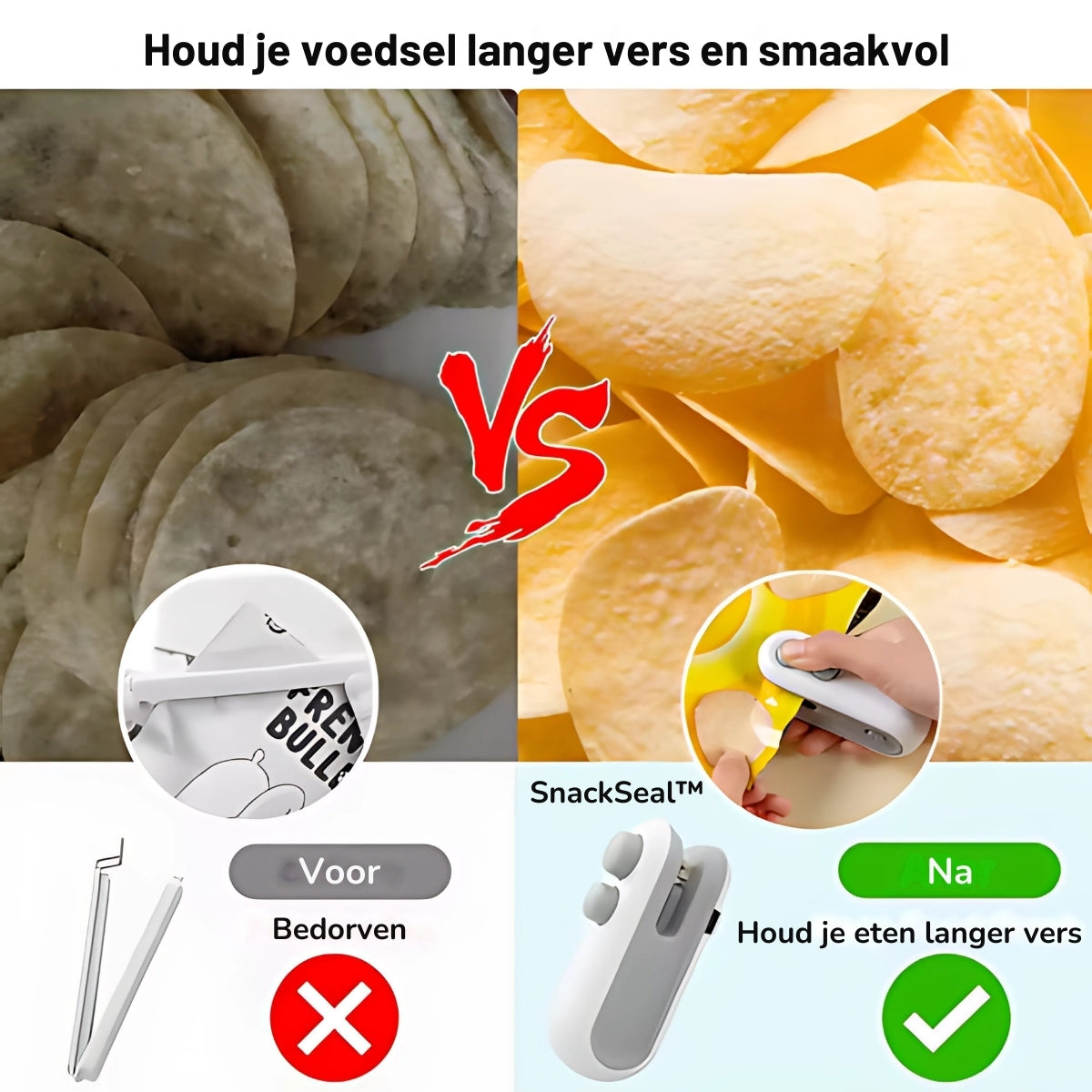 SnackSeal™ | Houdt je snacks langer vers, overal en altijd