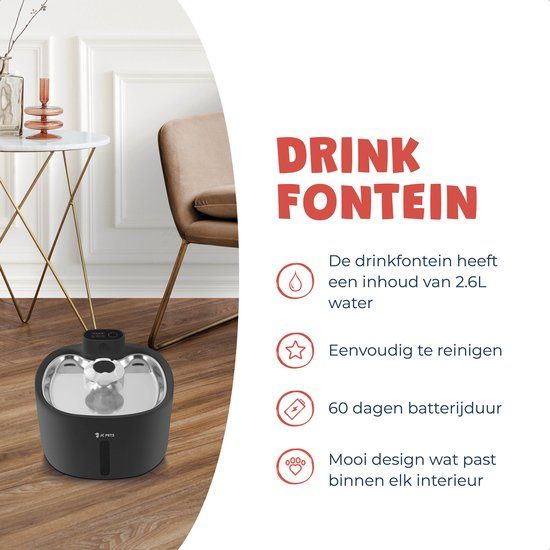 HydroBuddy™ | Vers & Vrij – Draadloze Drinkfontein Voor Altijd Fris Water