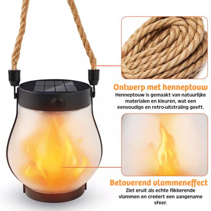 SolarFlame Lantern™ | Waterdichte Vlamlantaarn op Zonne-energie