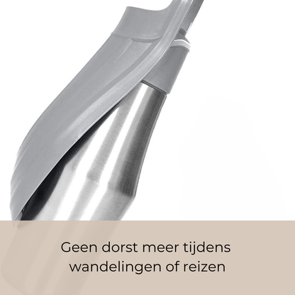 HydraPaw | Travel Drinkfles voor Honden 750ML Lekvrij & Premium RVS