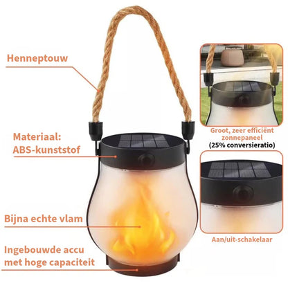 SolarFlame Lantern™ | Waterdichte Vlamlantaarn op Zonne-energie