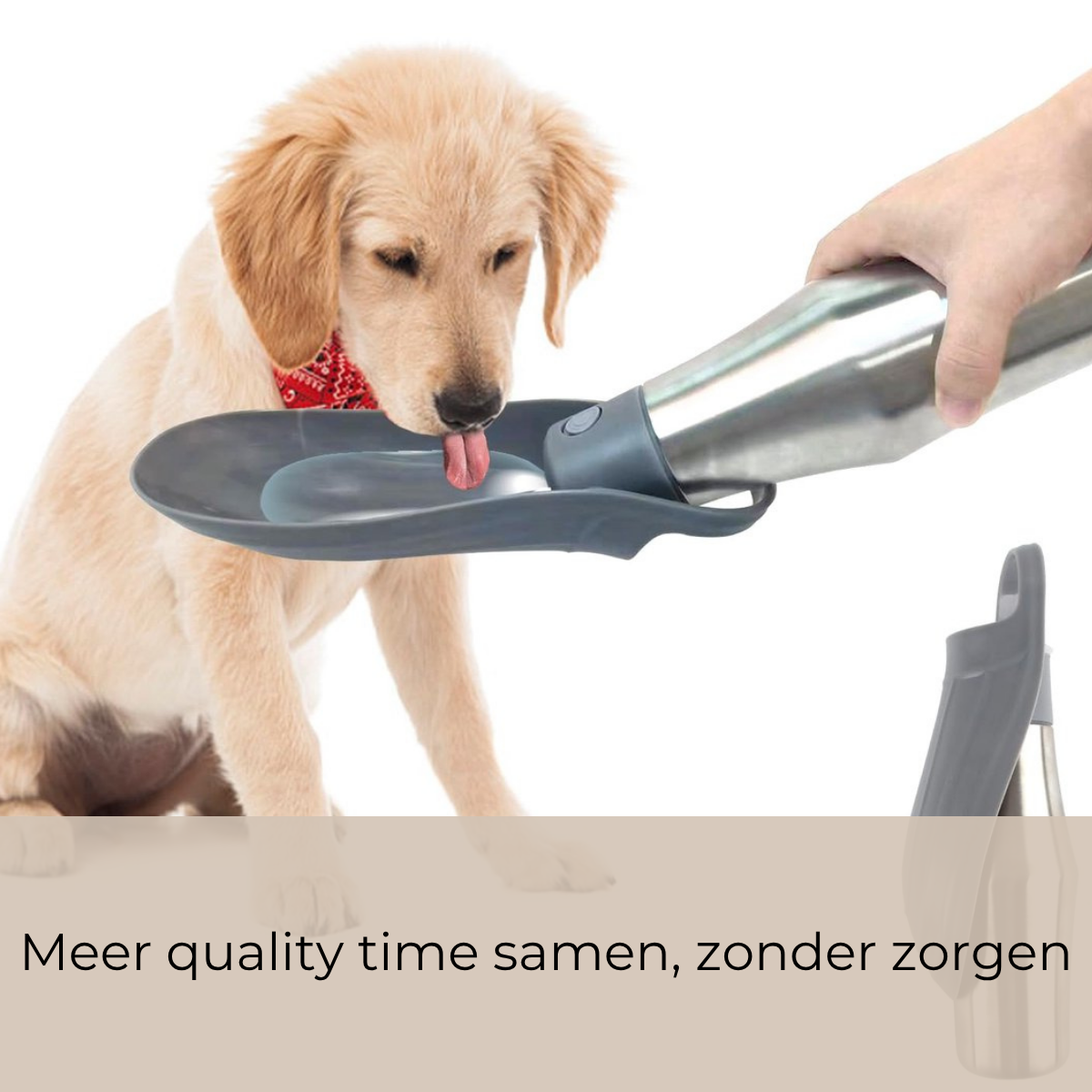 HydraPaw | Travel Drinkfles voor Honden 750ML Lekvrij & Premium RVS
