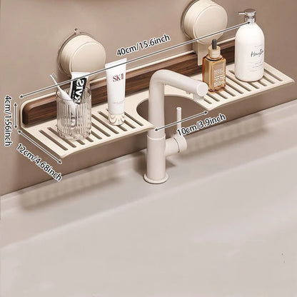GripRack™ | Stijlvol Kraanrek zonder Boren met Walnoot & Aluminium