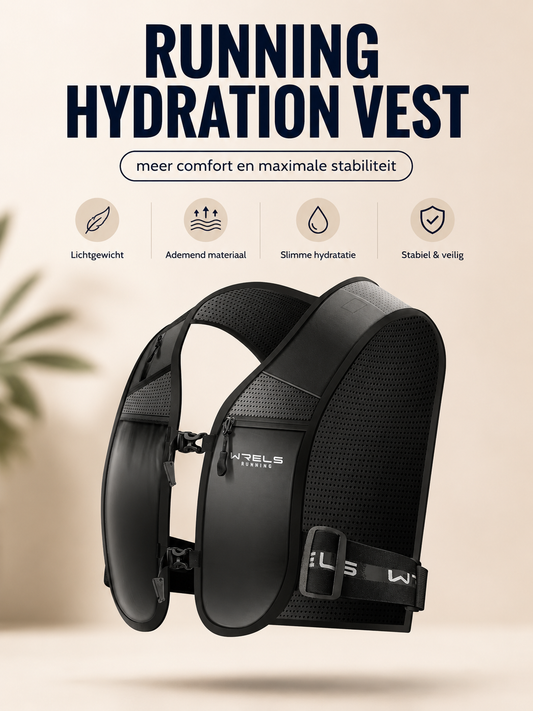 WRELS Running Hydratation Vest Lichtgewicht ademend Marathon Trail Race Pack voor heren Dames