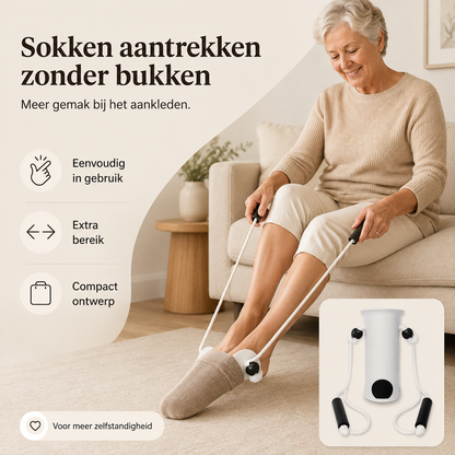 Sokkenaantrekhulp | Trek eenvoudig je sokken aan zonder bukken
