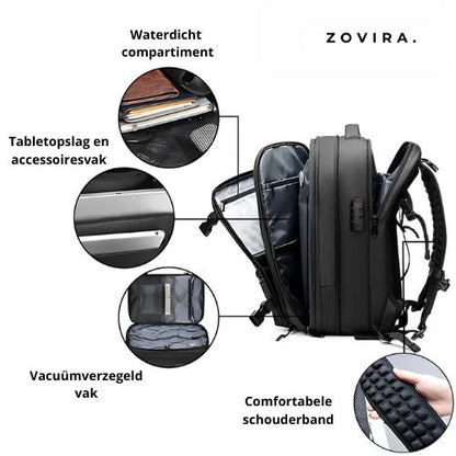 JetBag Pro™ | Vacuüm Reistas voor Ultieme Ruimtebesparing | Handbagageformaat & Superlicht